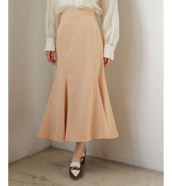VIS「【美easy】リネンライクマーメイドスカート【洗える】【セットアップ対応】」|スカート|