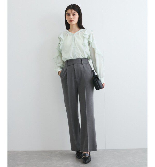 VIS「【前後2WAY】ラッフルフリルブラウス」|シャツ・ブラウス|