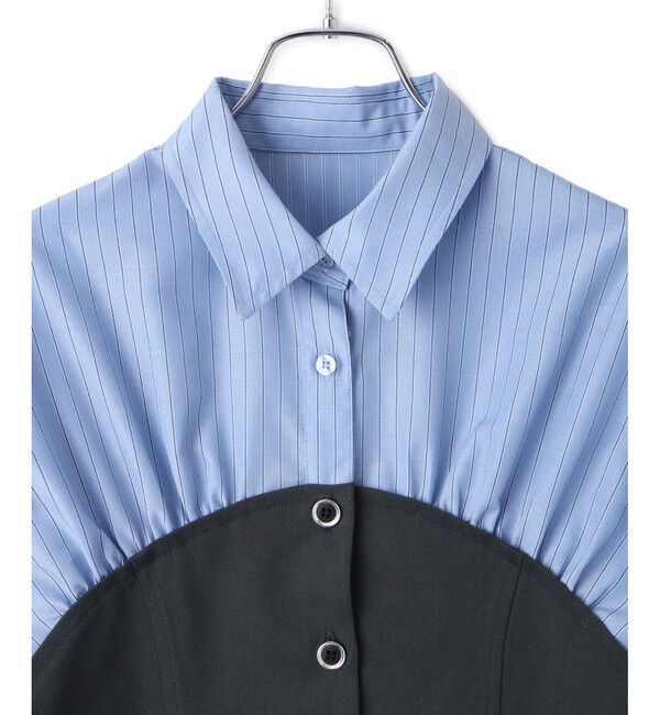 VIS「【洗える】ビスチェドッキングライクワンピース」|ワンピース|