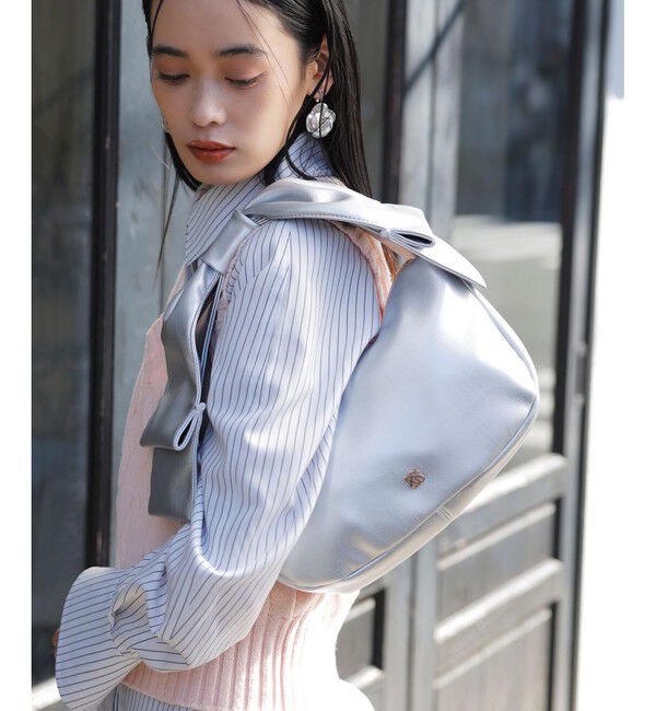 VIS「ビッグリボンハンドルバッグ」|ハンドバッグ|