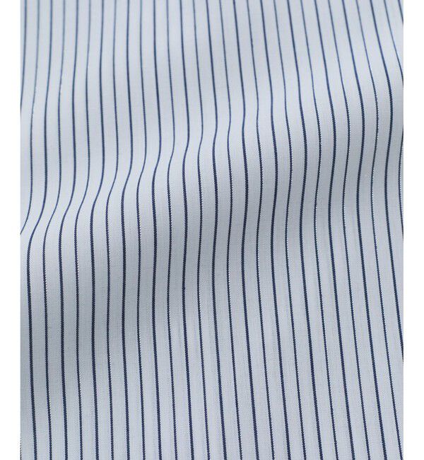 VIS「【防シワ】ラメミックスオフショルダー風ストライプシャツ」|シャツ・ブラウス|