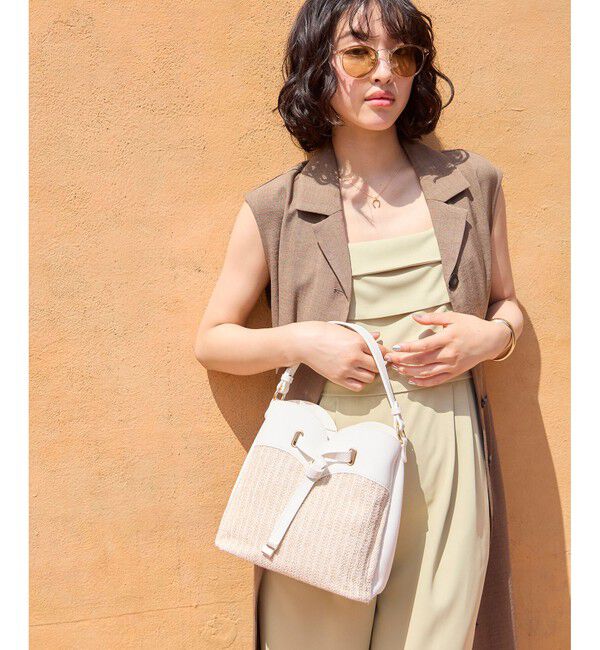 VIS「【2WAY】ハートカットカゴバッグ」|ショルダー・メッセンジャー|