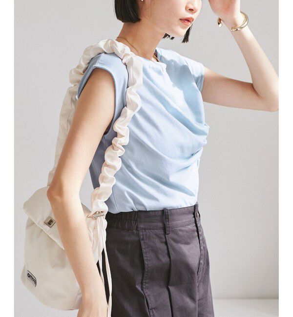 VIS「アシメギャザートップス」|Tシャツ・カットソー|