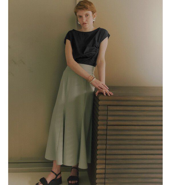 VIS「アシメギャザートップス」|Tシャツ・カットソー|