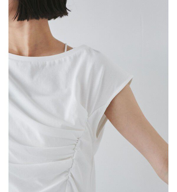 VIS「アシメギャザートップス」|Tシャツ・カットソー|