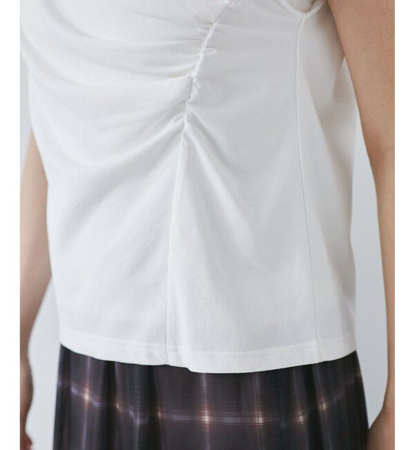 VIS「アシメギャザートップス」|Tシャツ・カットソー|