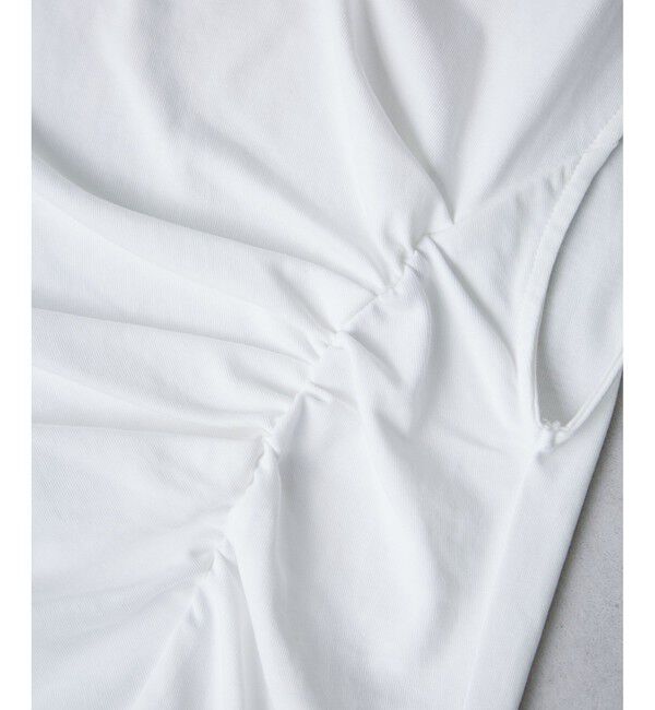 VIS「アシメギャザートップス」|Tシャツ・カットソー|