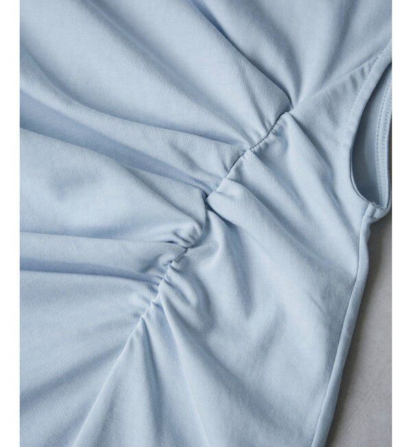 VIS「アシメギャザートップス」|Tシャツ・カットソー|