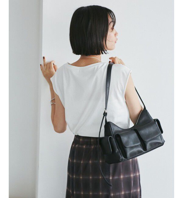 VIS「アシメギャザートップス」|Tシャツ・カットソー|