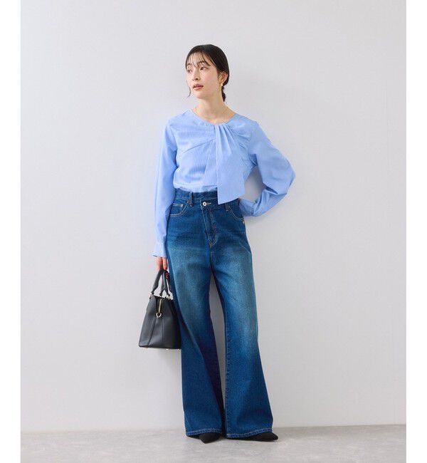 VIS「フロントねじりデザインブラウス」|シャツ・ブラウス|