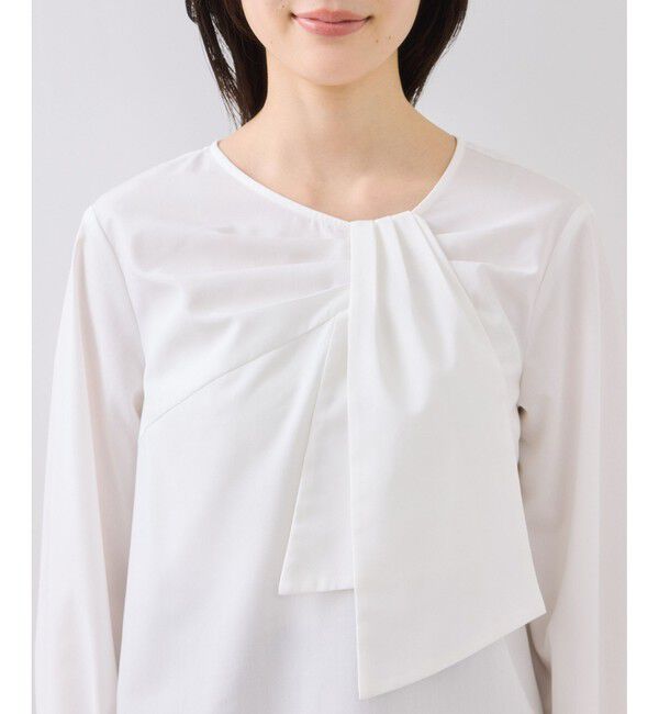 VIS「フロントねじりデザインブラウス」|シャツ・ブラウス|
