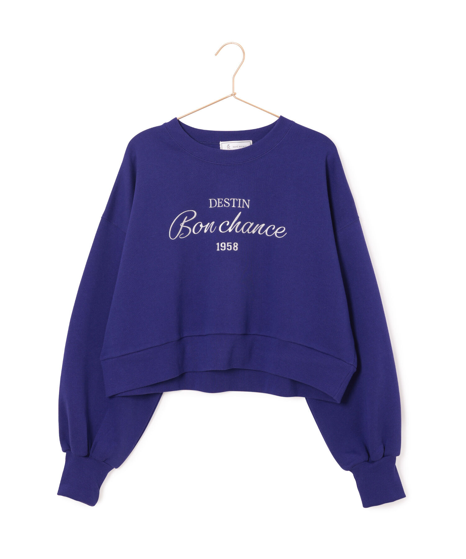 ROPE' PICNIC R「裏起毛刺繍ロゴクロップドスウェット」|スウェット・ジャージ|