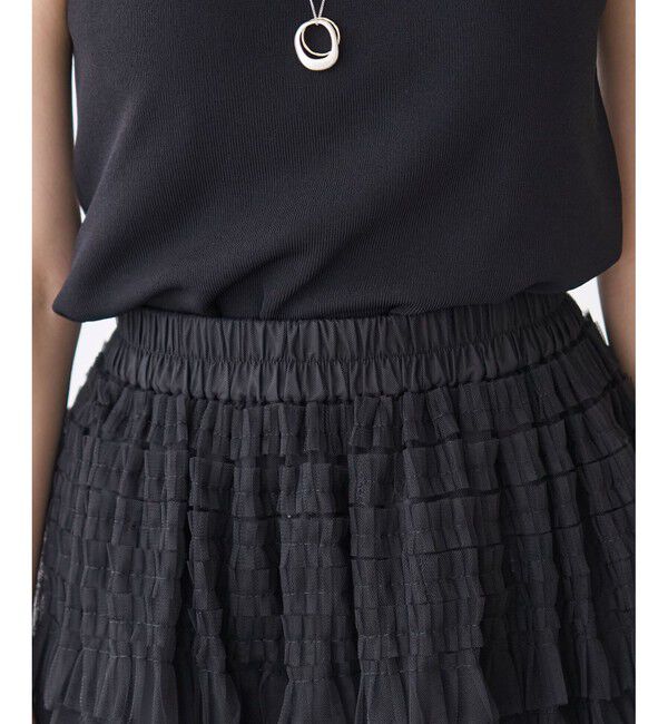 Rope&rsquo;Picnic「チュールフリルティアードスカート」|スカート|