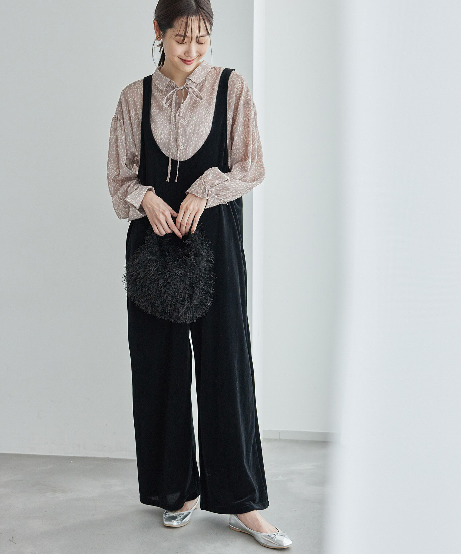 Rope&rsquo;Picnic「2WAY/シアー柄リボンブラウス」|シャツ・ブラウス|