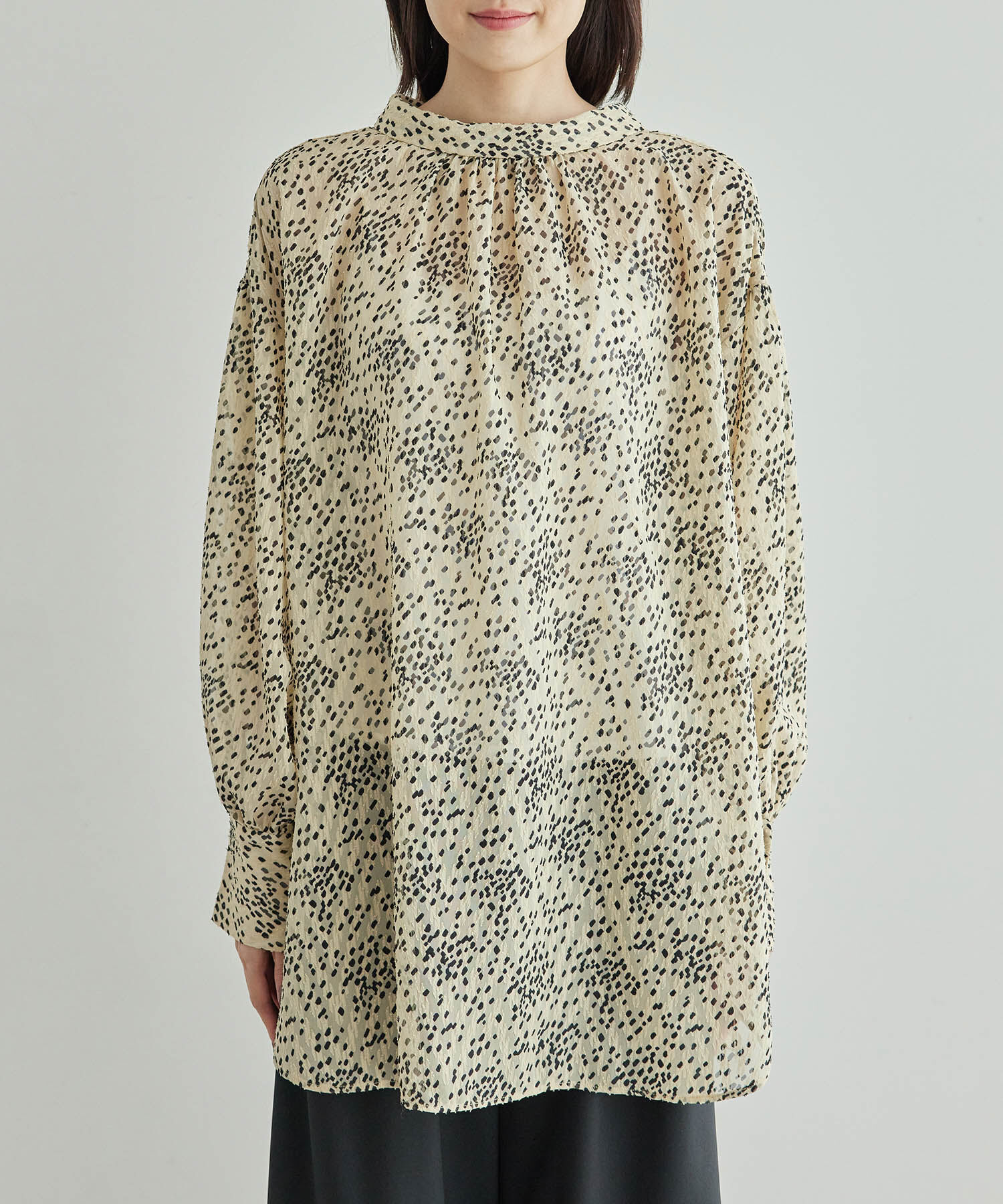 Rope&rsquo;Picnic「2WAY/シアー柄リボンブラウス」|シャツ・ブラウス|