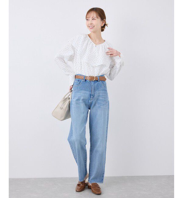 Rope&rsquo;Picnic「【ウエスト革命デニム】ウエストシェイプハイライズマムジーンズ」|デニム|