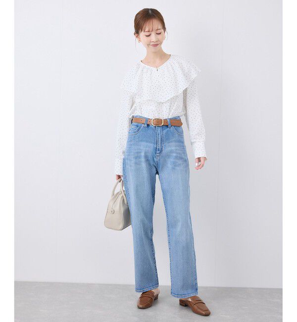 Rope&rsquo;Picnic「【ウエスト革命デニム】ウエストシェイプハイライズマムジーンズ」|デニム|