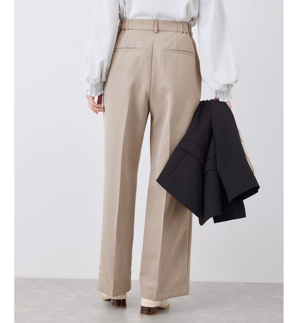 Rope&rsquo;Picnic「【花粉ガード】360&deg;ウルトラストレッチ ワイドスラックスパンツ/セットアップ対応」|チノ|