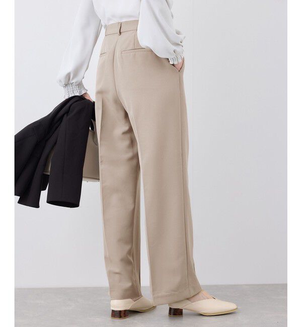 Rope&rsquo;Picnic「【花粉ガード】360&deg;ウルトラストレッチ ワイドスラックスパンツ/セットアップ対応」|チノ|