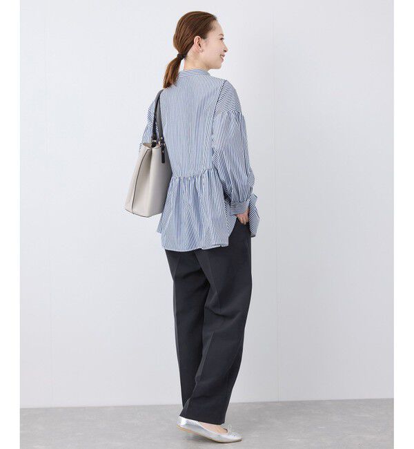 Rope&rsquo;Picnic「【花粉ガード】360&deg;ウルトラストレッチ ワイドスラックスパンツ/セットアップ対応」|チノ|