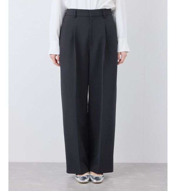 Rope&rsquo;Picnic「【花粉ガード】360&deg;ウルトラストレッチ ワイドスラックスパンツ/セットアップ対応」|チノ|