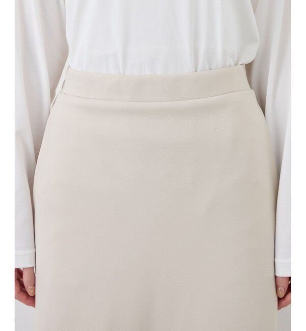 Rope&rsquo;Picnic「【3サイズ展開】裏起毛ボンディングジョーゼットアイラインスカート」|スカート|