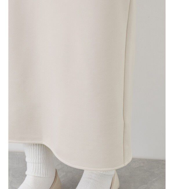 Rope&rsquo;Picnic「【3サイズ展開】裏起毛ボンディングジョーゼットアイラインスカート」|スカート|