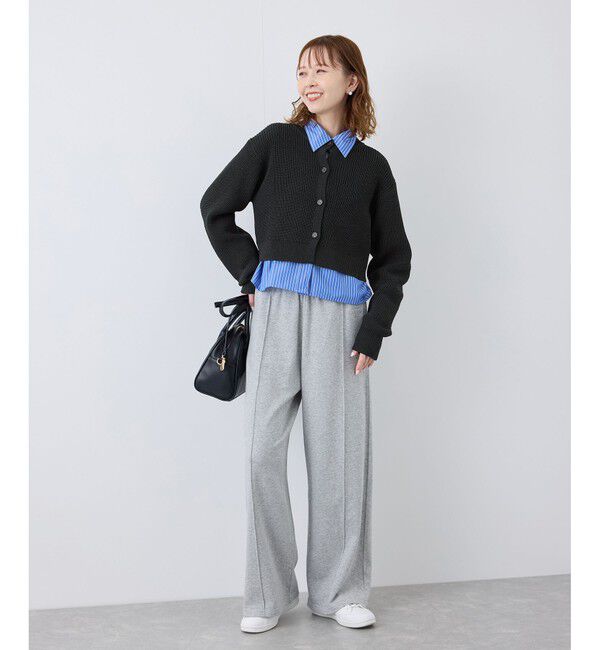 Rope&rsquo;Picnic「布帛使いショート丈カーディガン」|カーディガン|