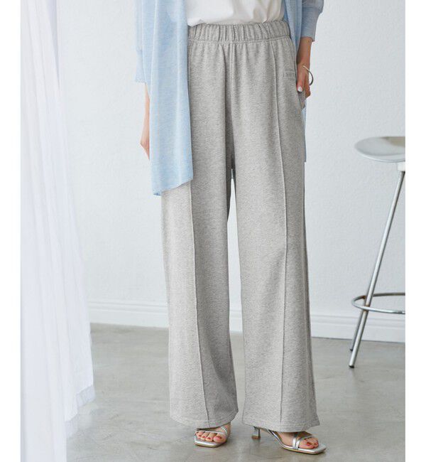 Rope&rsquo;Picnic「ロゴ刺繍入りワイドスウェットパンツ」|チノ|