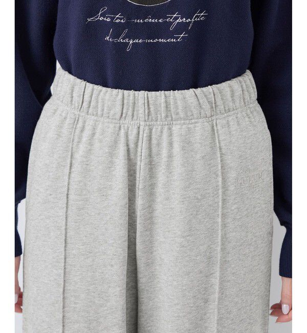 Rope&rsquo;Picnic「ロゴ刺繍入りワイドスウェットパンツ」|チノ|