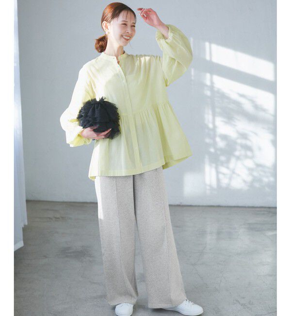 Rope&rsquo;Picnic「ロゴ刺繍入りワイドスウェットパンツ」|チノ|