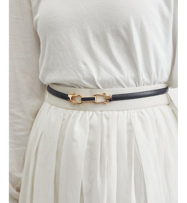 ROPE PICNIC PASSAGE「10mm型押しくるみビットバックルスライドベルト」|ベルト|クロメイン