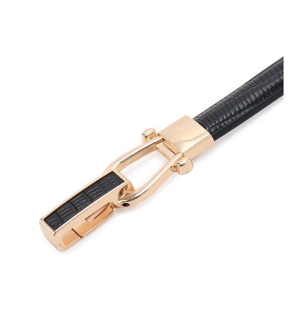 ROPE PICNIC PASSAGE「10mm型押しくるみビットバックルスライドベルト」|ベルト|