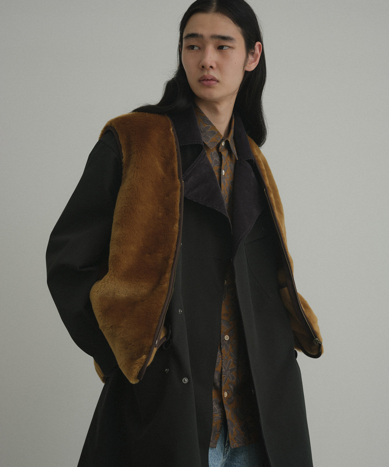 ADAM ET ROPE'「《別注》【Barbour】リバーシブル フロントジップ ファーライナー ベスト / ロイヤルワラント / ユニセック」|その他|