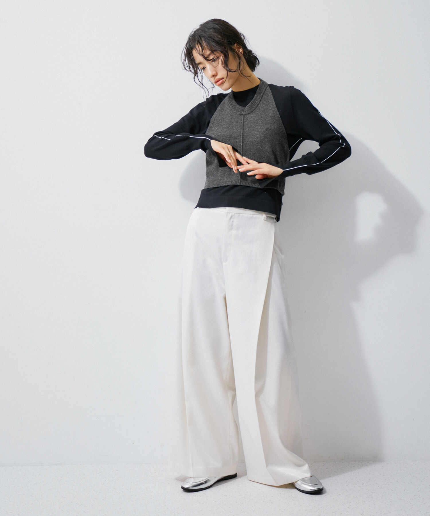 ADAM ET ROPE'「【逸品】ホルターネックニット」|その他|