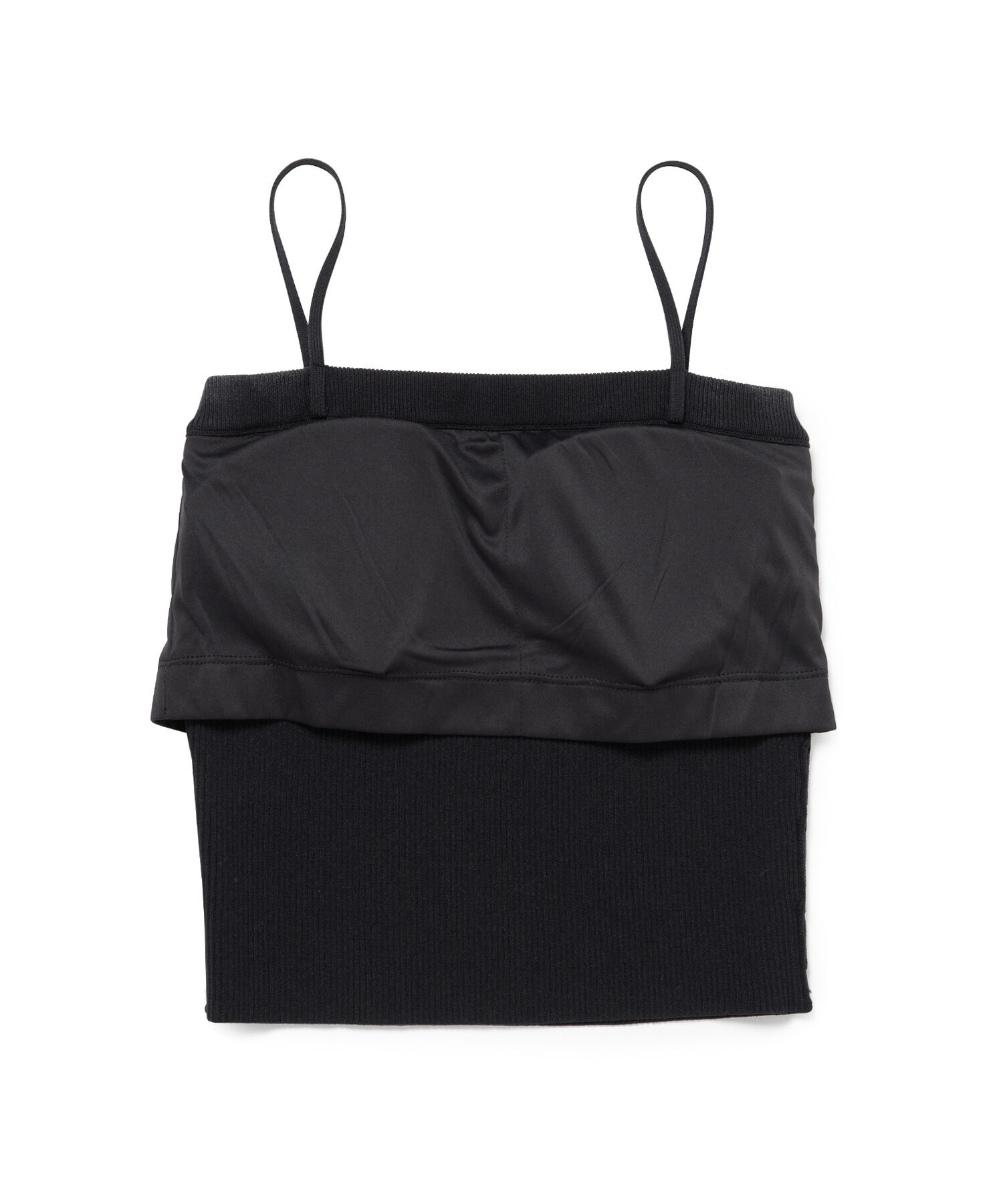 ADAM ET ROPE'「カップ付きリブニットキャミソール」|キャミソール|