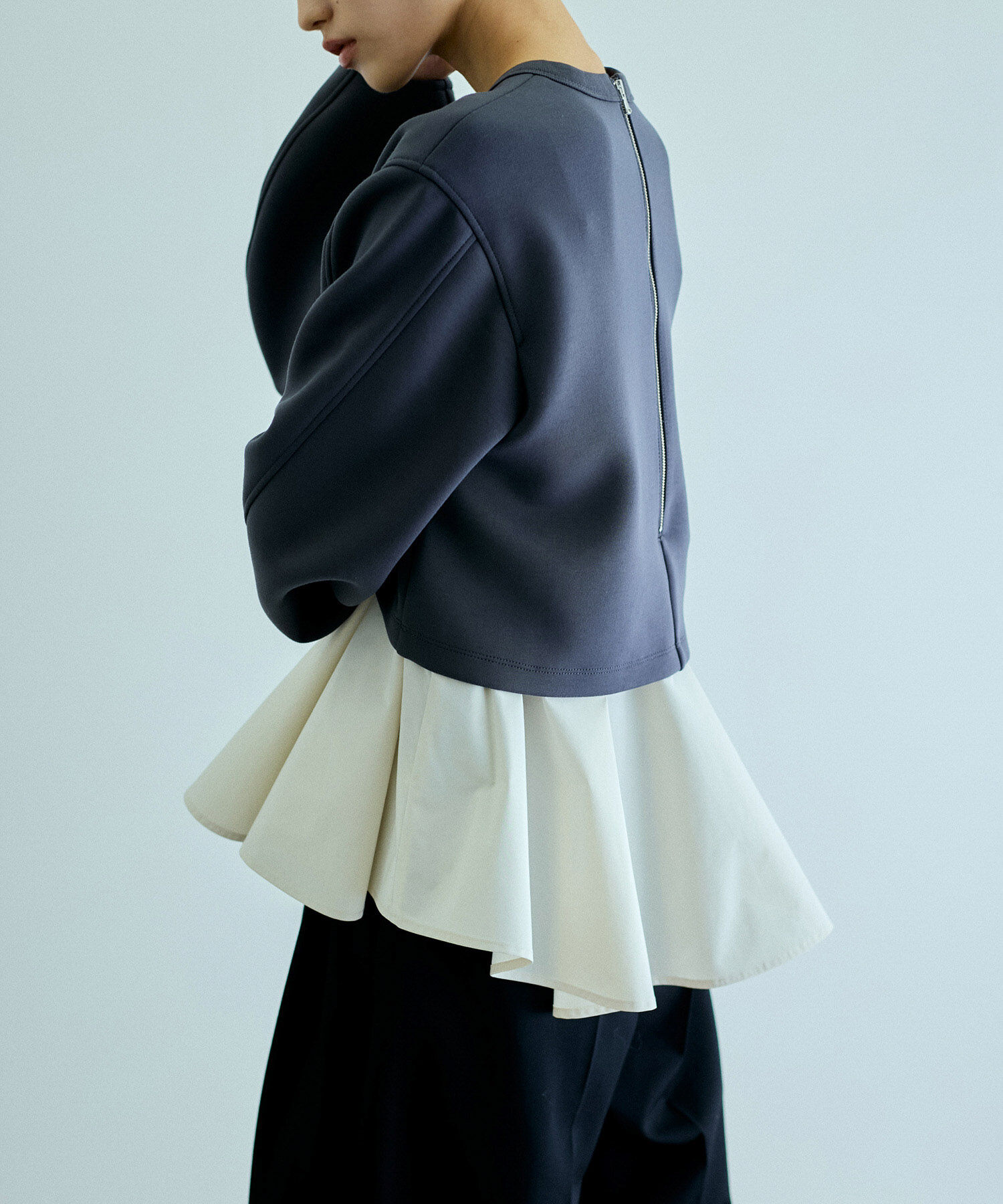 ADAM ET ROPE'「レイヤードペプラムチュニック」|その他|