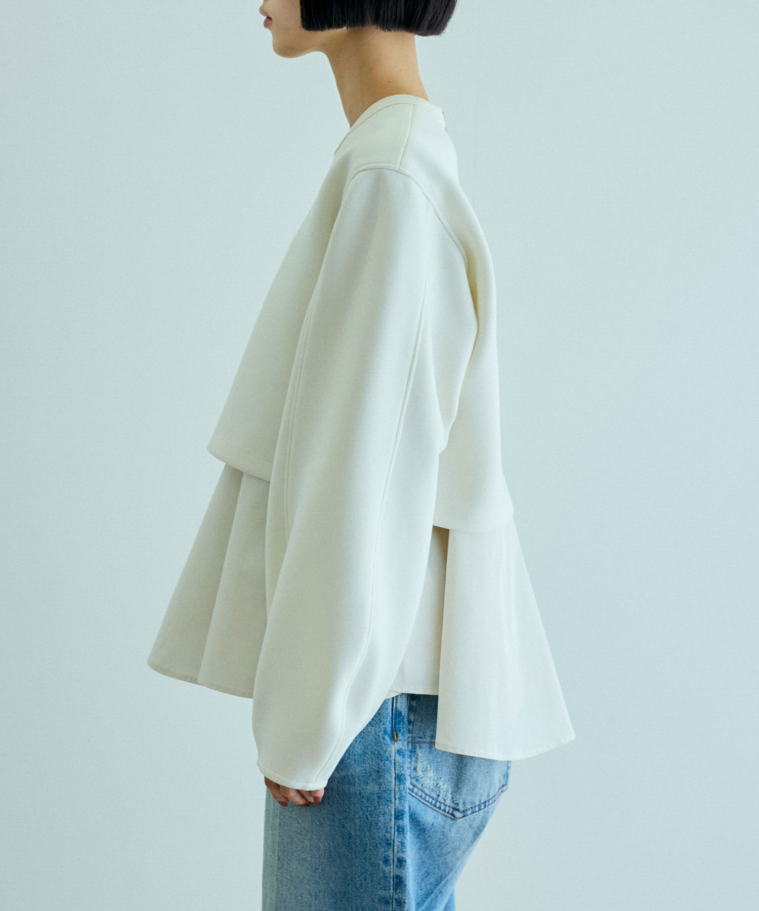 ADAM ET ROPE'「レイヤードペプラムチュニック」|その他|