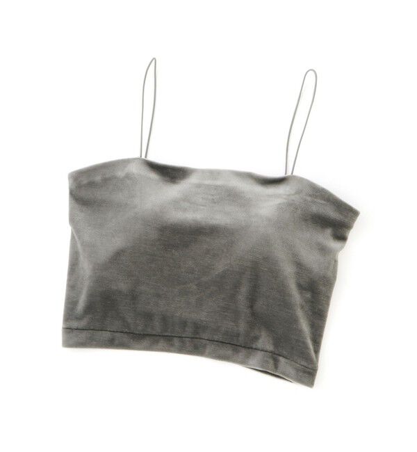 ADAM ET ROPE'「【EMOELLE】カップ付きベロアキャミソール」|キャミソール|