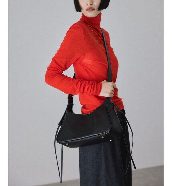 ADAM ET ROPE'「【サステナブル】サイドコードショルダーバッグ」|ショルダー・メッセンジャー|ブラック(01)