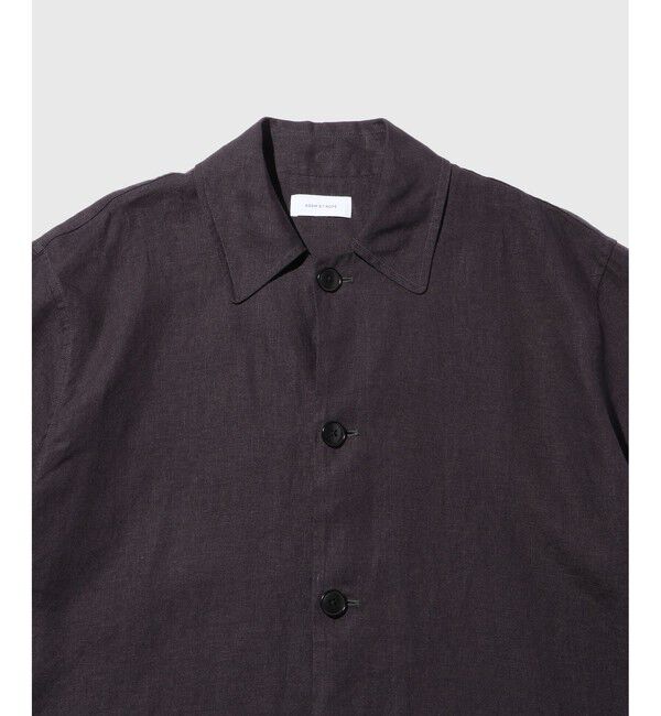 ADAM ET ROPE'「リネン ハーフスリーブオーバーシャツ」|シャツ・ブラウス|