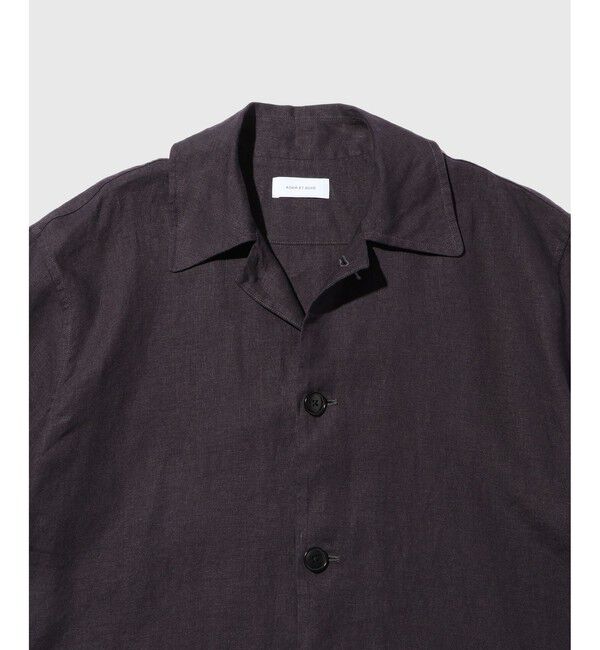 ADAM ET ROPE'「リネン ハーフスリーブオーバーシャツ」|シャツ・ブラウス|