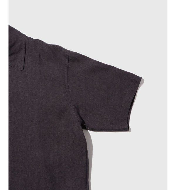 ADAM ET ROPE'「リネン ハーフスリーブオーバーシャツ」|シャツ・ブラウス|