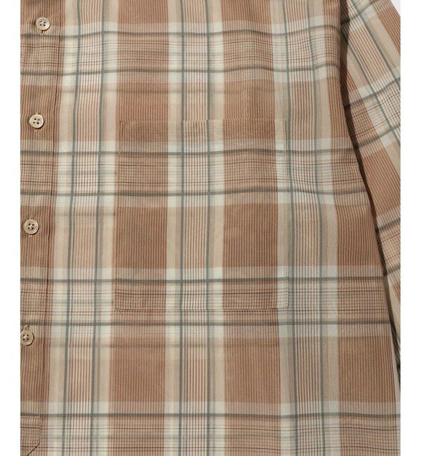 ADAM ET ROPE'「シアー パターンド PO シャツ」|シャツ・ブラウス|