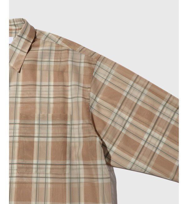 ADAM ET ROPE'「シアー パターンド PO シャツ」|シャツ・ブラウス|