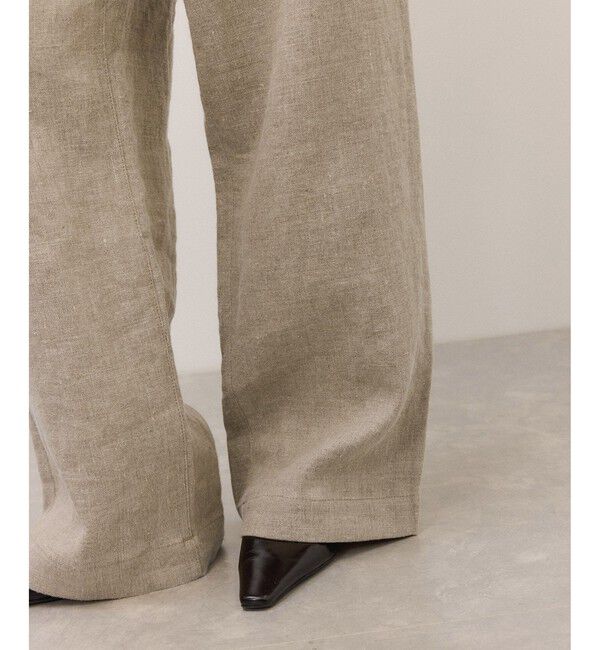 ADAM ET ROPE'「リネン5ポケットパンツ」|チノ|