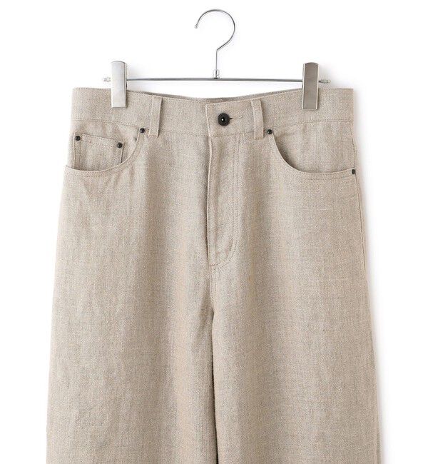 ADAM ET ROPE'「リネン5ポケットパンツ」|チノ|