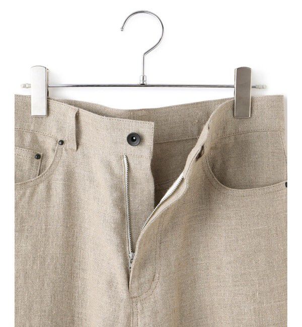 ADAM ET ROPE'「リネン5ポケットパンツ」|チノ|