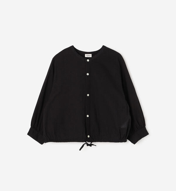 LE GLAZIK「LE GLAZIK | シアーサッカー カラーレスシャツ WOMEN」|シャツ・ブラウス|