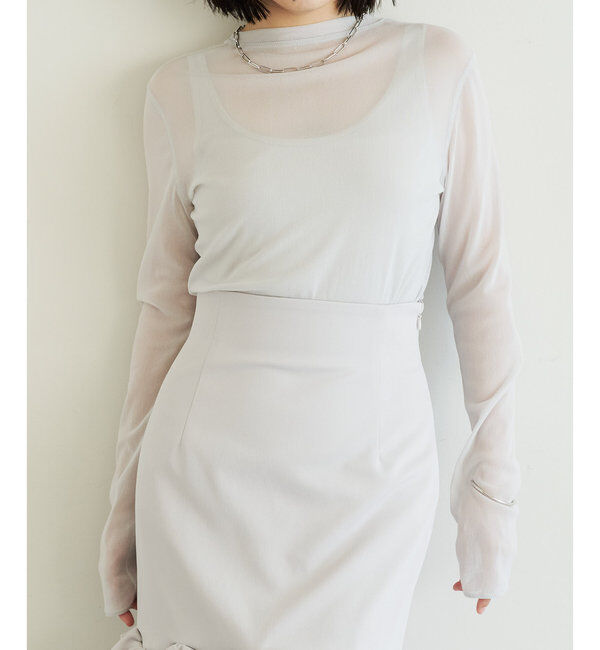  「【La nature linge】シアーチュールプルオーバー」|Tシャツ・カットソー|